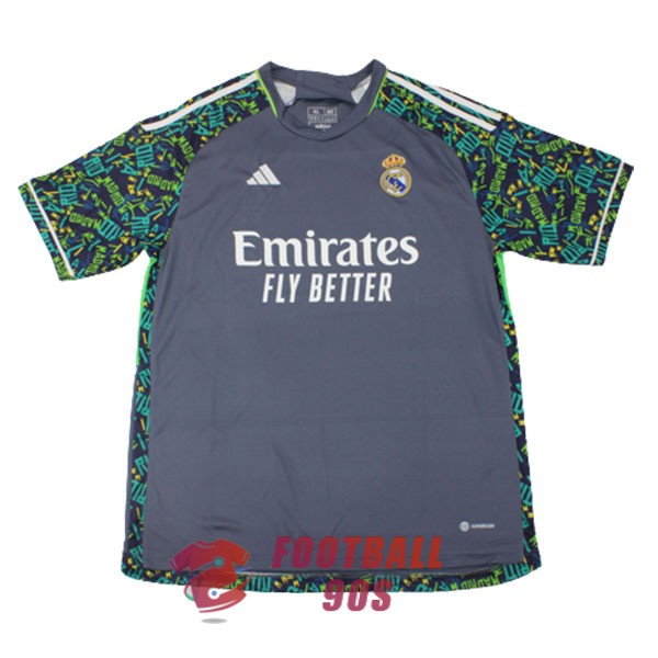 maillot real madrid edition speciale 2023-2024 gris vert