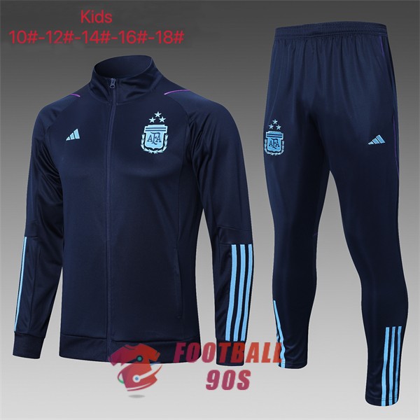 argentine enfants 2022-2023 bleu fonce 3 etoiles veste