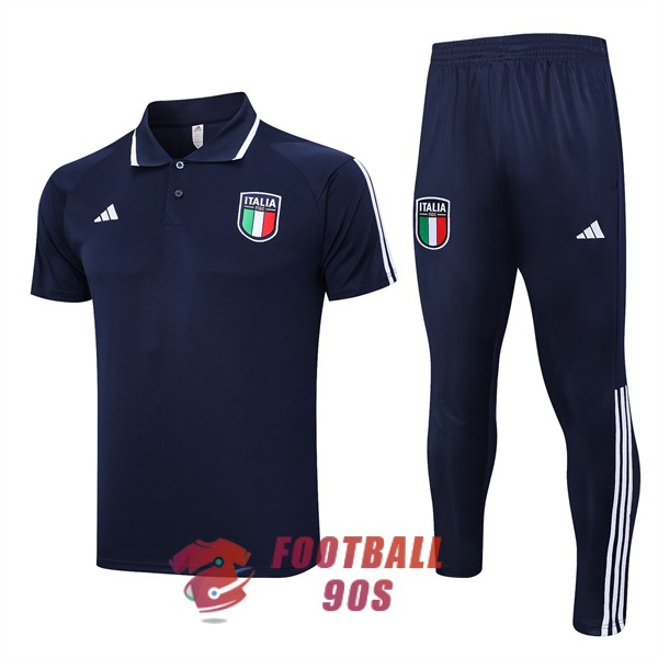 italie 2023-2024 entrainement bleu fonce (3) polo kit