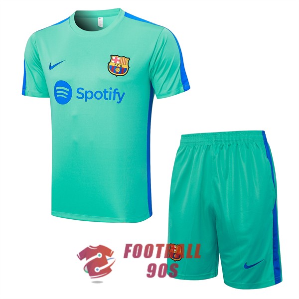 maillot barcelone entrainement kit 2023-2024 vert bleu