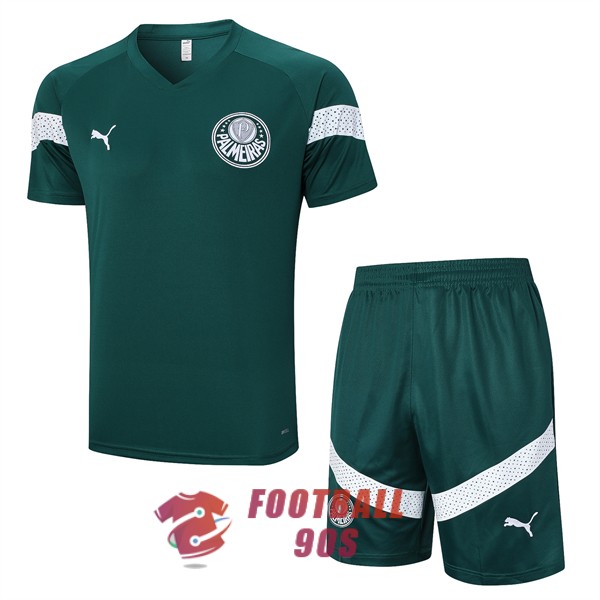 maillot palmeiras entrainement kit 2023-2024 vert fonce