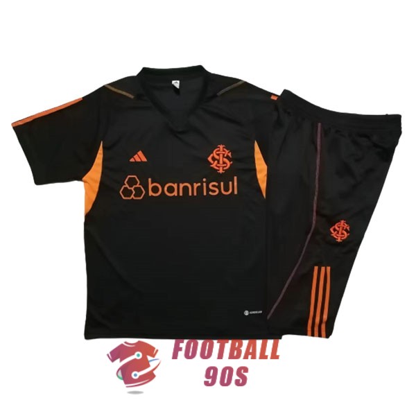 maillot sport club internacional entrainement kit 2023-2024 noir orange (2)