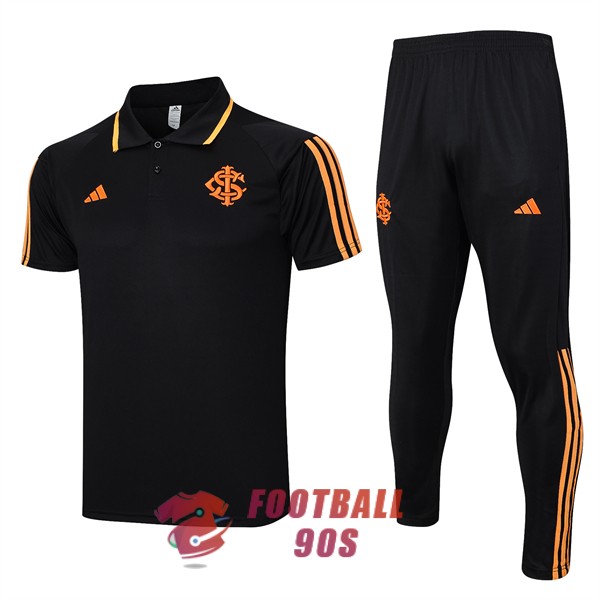 sport club internacional 2023-2024 entrainement noir orange polo kit