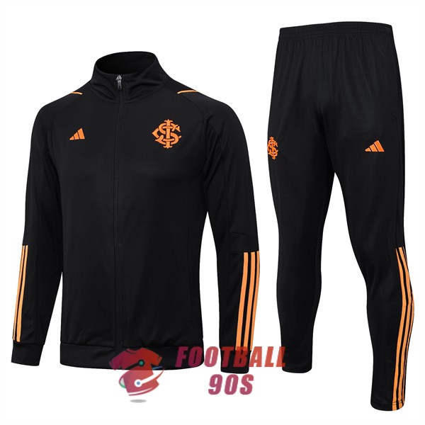 sport club internacional noir orange veste 2023-2024