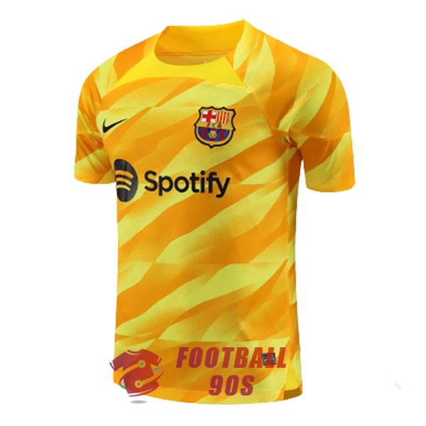 maillot barcelone gardien 2023-2024 jaune