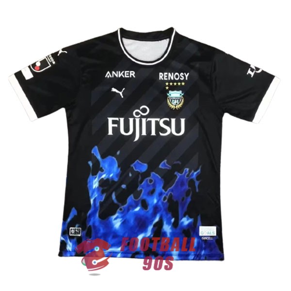 maillot kawasaki frontale edition speciale 2023-2024 noir bleu