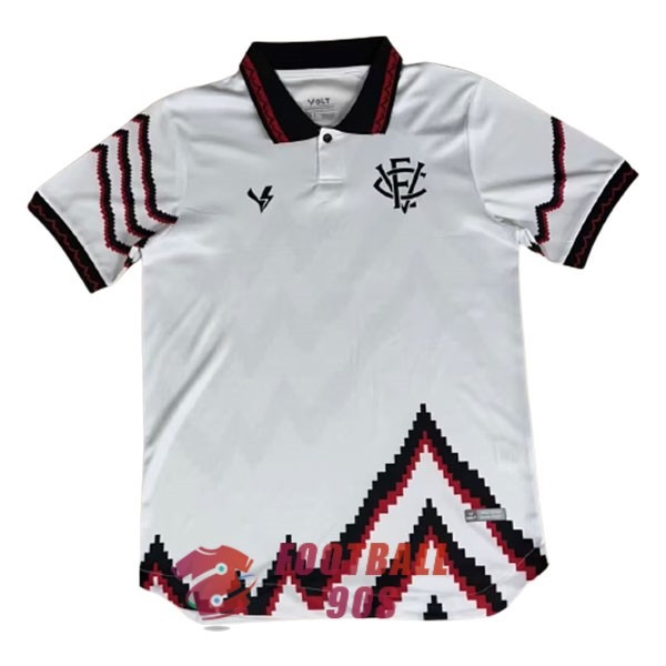 maillot esporte clube vitoria gardien 2023-2024 blanc rouge noir