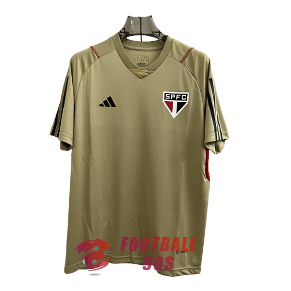 maillot sao paulo entrainement 2023-2024 jaune rouge