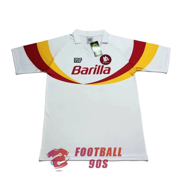 maillot as roma vintage 1990-1991 exterieur