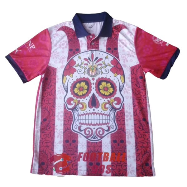 maillot chivas de guadalajara edition speciale 2023-2024 rouge blanc