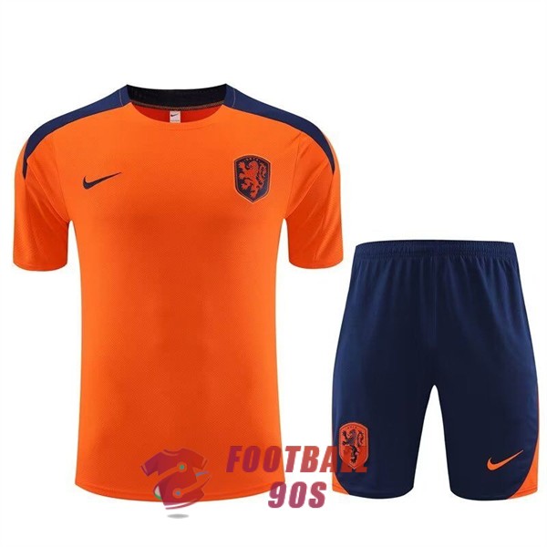 maillot pays bas entrainement kit 2023-2024 orange bleu
