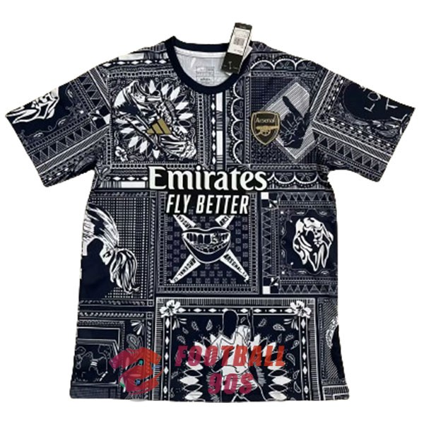maillot arsenal edition speciale 2023-2024 noir blanc