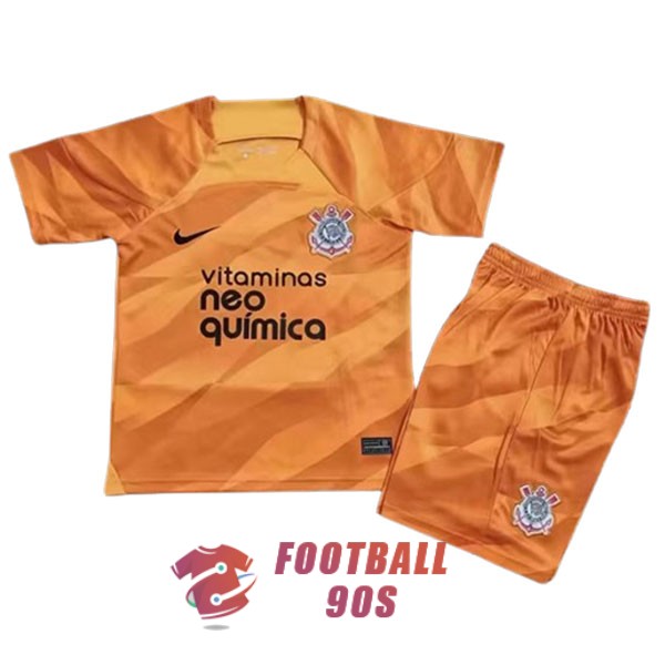 maillot corinthians enfants orange gardien 2023-2024
