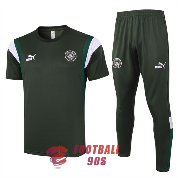 maillot manchester city entrainement kit 2023-2024 vert fonce