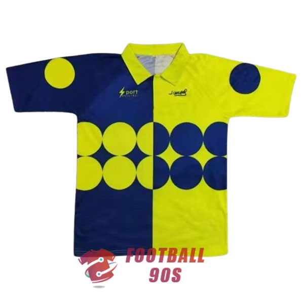 maillot mexique vintage Jorge Campos bleu fonce jaune gardien 1992-1993