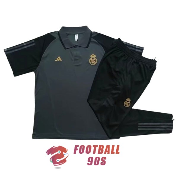 real madrid 2023-2024 entrainement noir (1) polo kit