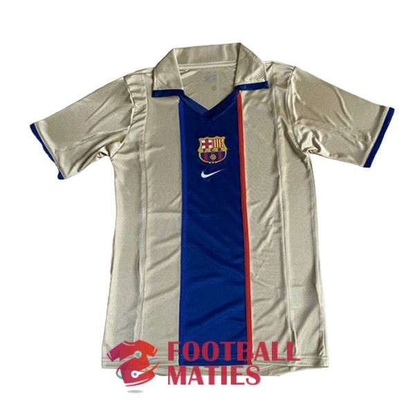 maillot barcelone vintage 2001-2003 exterieur