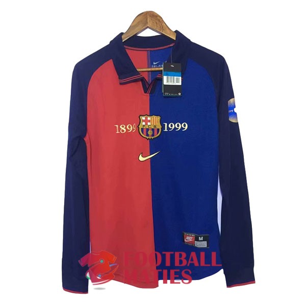 maillot barcelone vintage domicile manche longue 1899-1999