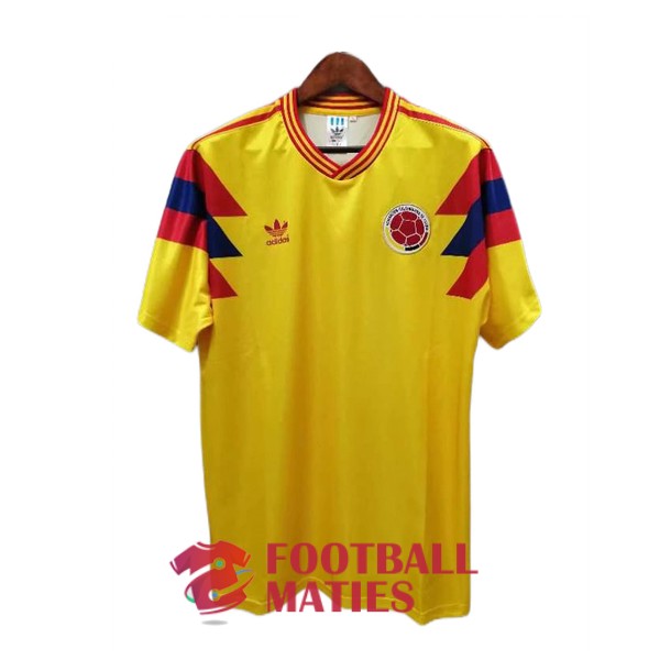 maillot colombie vintage 1990 exterieur