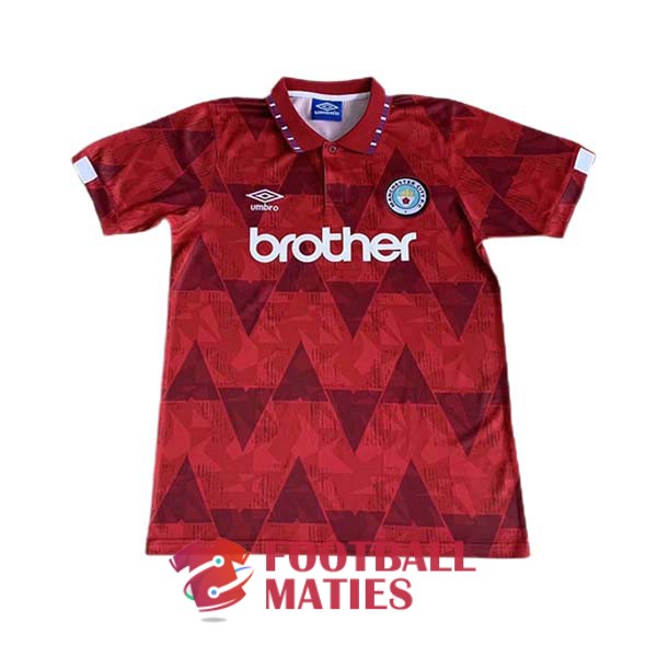 maillot manchester city vintage brother 1990-1992 exterieur