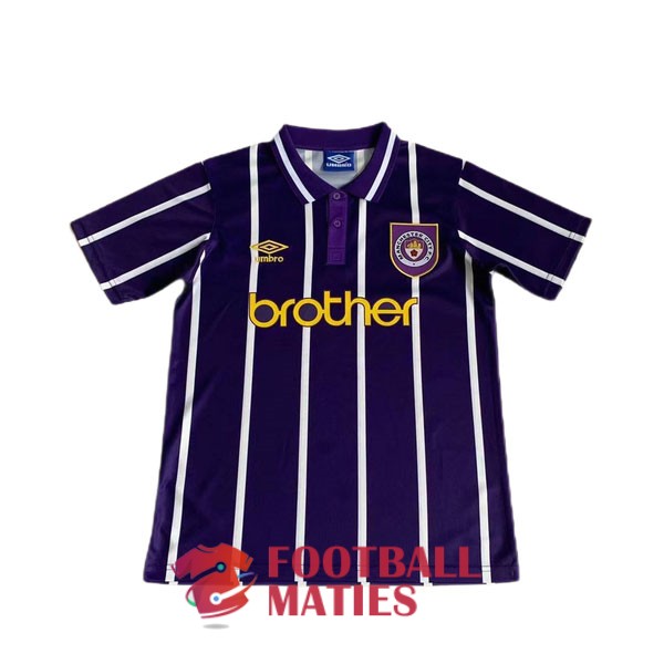 maillot manchester city vintage brother 1992-1994 exterieur