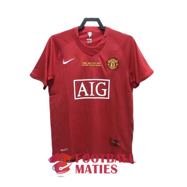 maillot manchester united vintage aig rouge edition speciale 2008