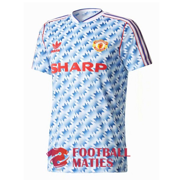 maillot manchester united vintage sharp 1990-1992 exterieur