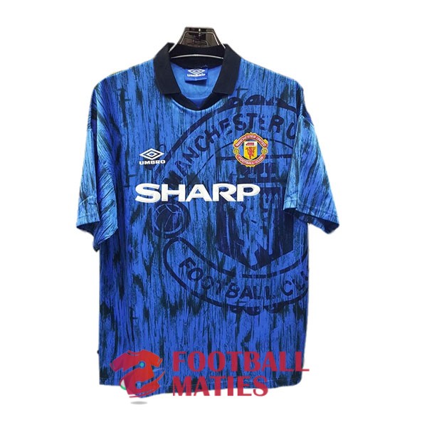 maillot manchester united vintage sharp 1992-1993 exterieur