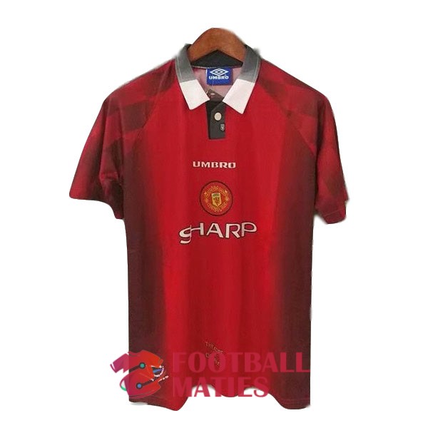 maillot manchester united vintage sharp 1996-1998 domicile