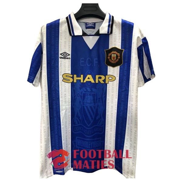 maillot manchester united vintage sharp 1996 edition speciale cup