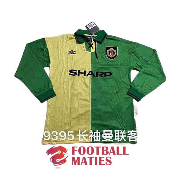 maillot manchester united vintage sharp exterieur manche longue 1992-1994