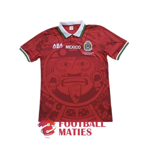 maillot mexique vintage rouge edition speciale 1998