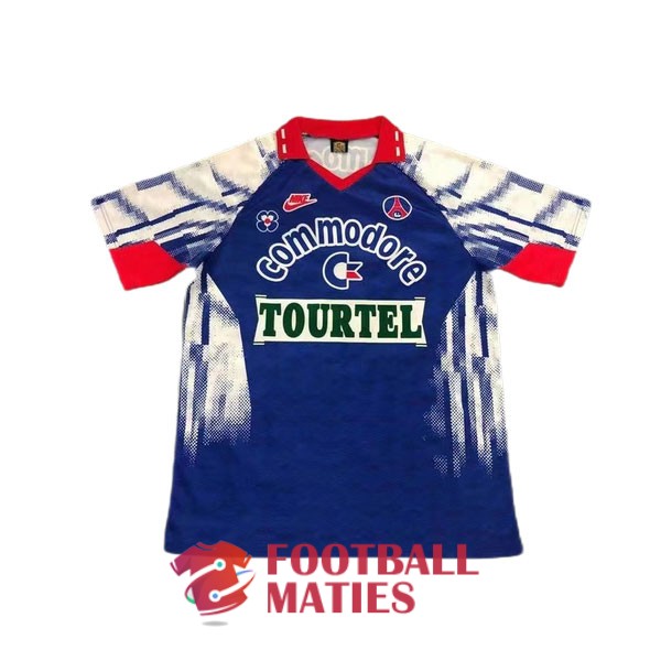 maillot psg vintage commodore tourtel 1992-1993 domicile